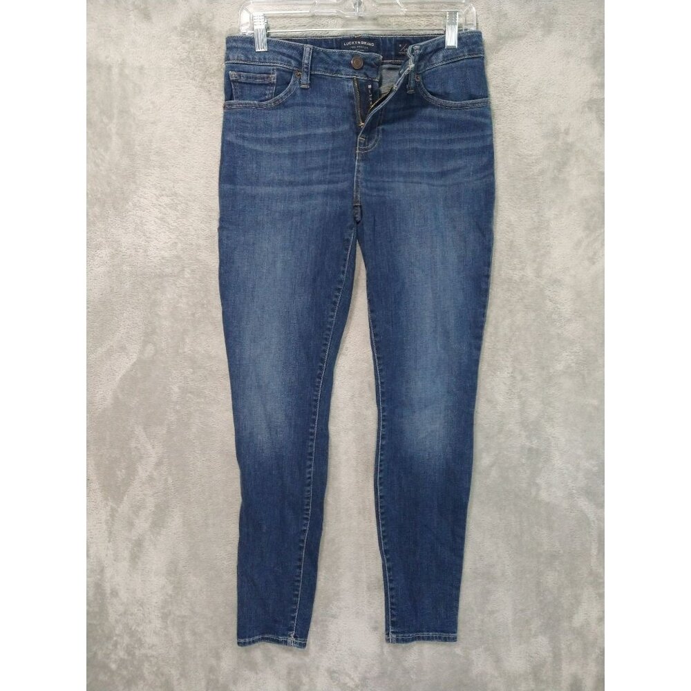 Lucky Brand Jeans Womens 8/29 Blue Denim Lolita Low Rise Skinny Dark Wash